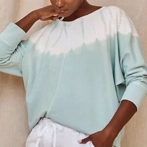 J. Jill Pure Jill Tie Dye Sweatshirt Size Medium Winter Coastal Cozy